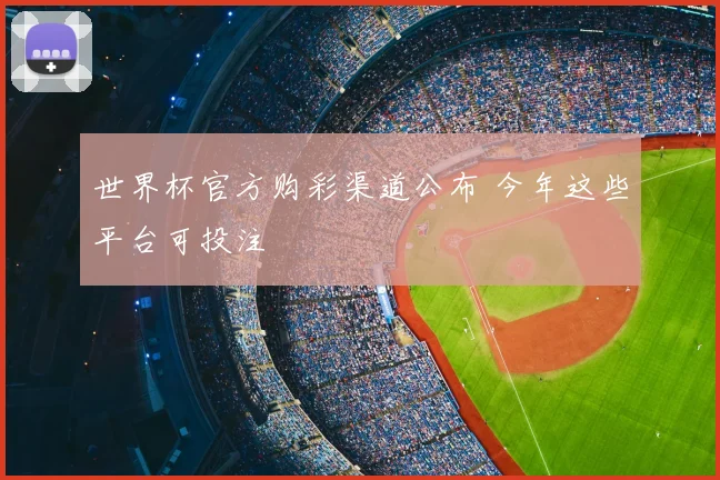 世界杯官方购彩渠道公布 今年这些平台可投注